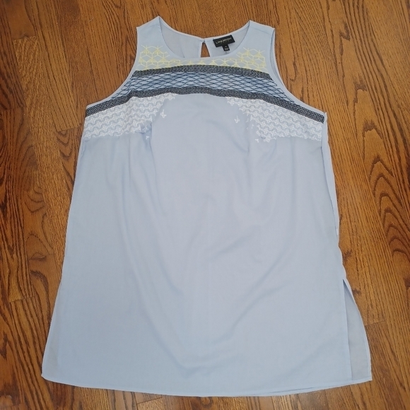 Lane Bryant Embroidered Cotton Top Sz 16 NWT - Picture 1 of 7